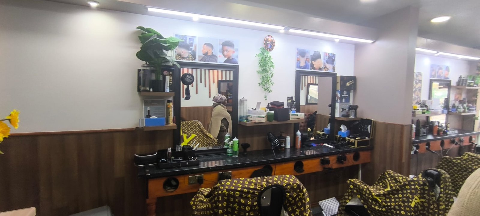 Braiding lounge at Selam Unisex Hair Salon Manchester